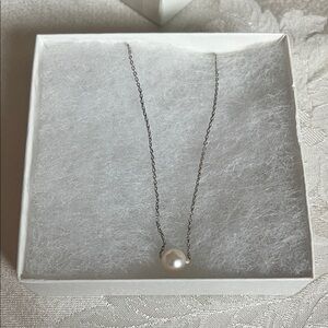 925 Sterling Silver Necklace with Pearl